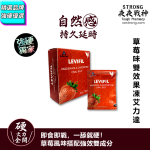 🍓草莓味雙效果凍艾力達|情趣派對必備神器|口口香甜戰力爆棚🔥💦|快速吸收＋草莓香|今晚讓她回味無窮🍓|一包草莓果凍直接舔